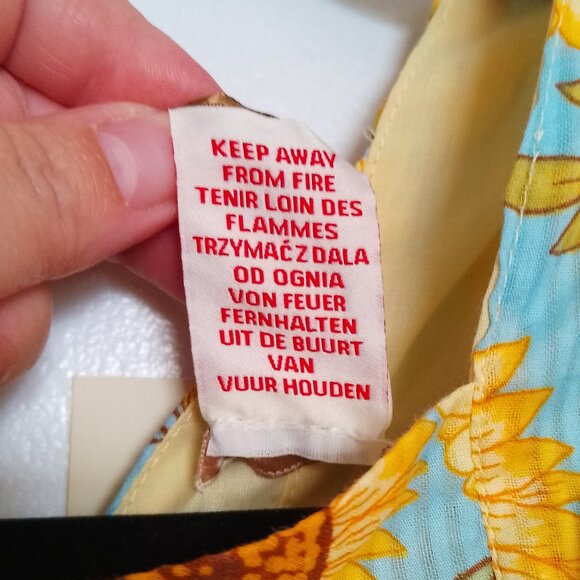 Cynthia Rowley Girls Dress, Sunflower Print with Lace Trim, Sz. 5 NWT - Picture 9 of 10